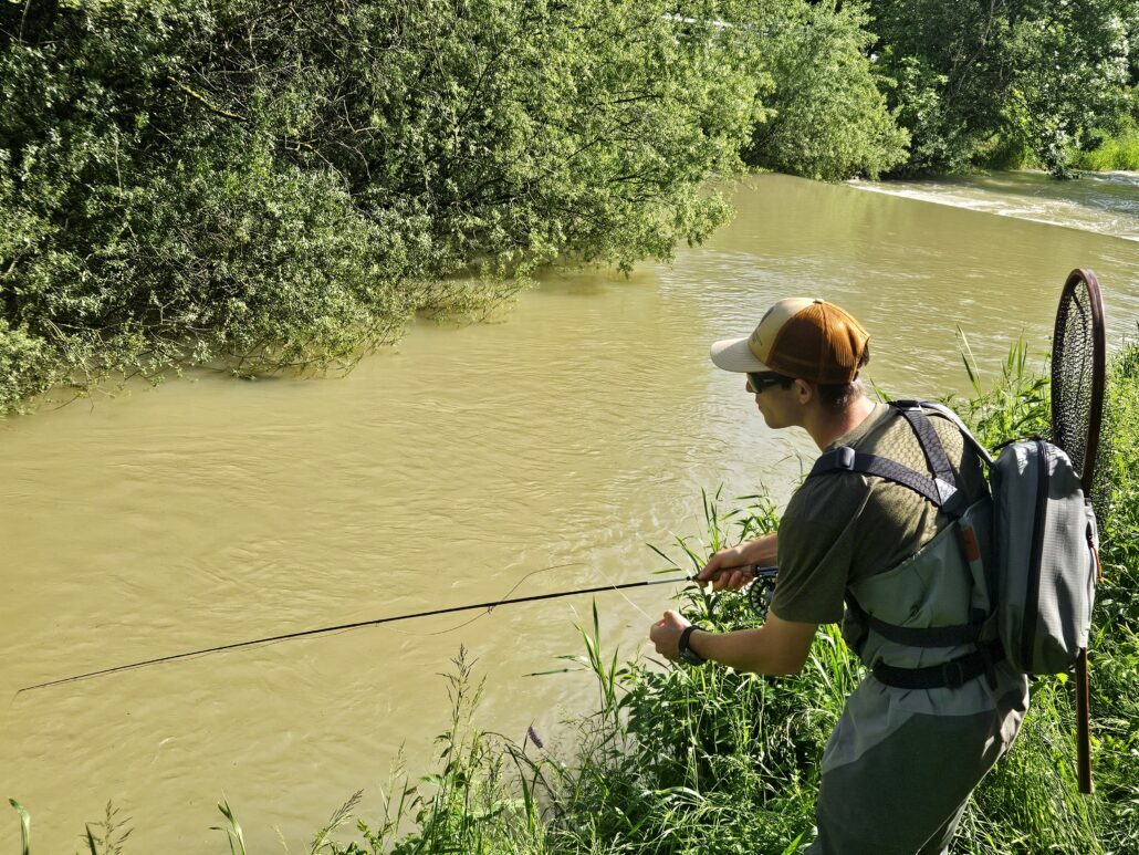 Pêche à la mouche en rivière